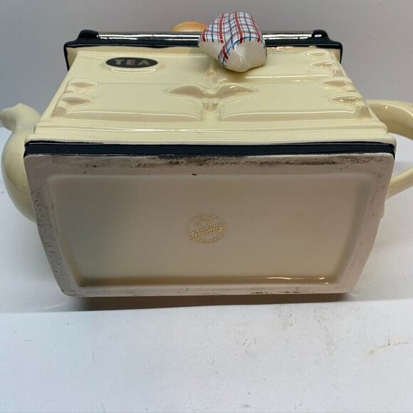 TEAPOTTERY BAKING DAY LARGE AGA STYLE TEAPOT CREAM (MISSING‎ LID) - Picture 6 of 8